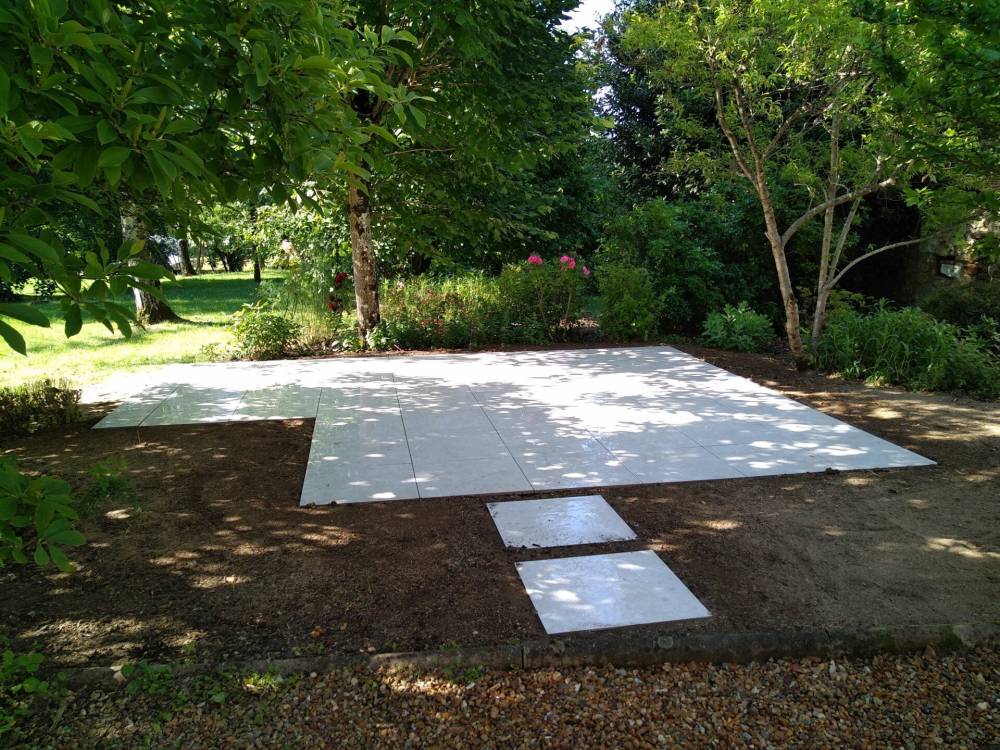 terrasse en dalle ceramique