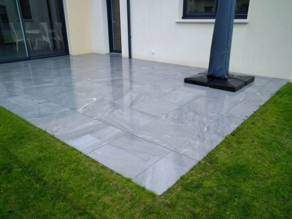 terrasse dalles ceramiquessur plots